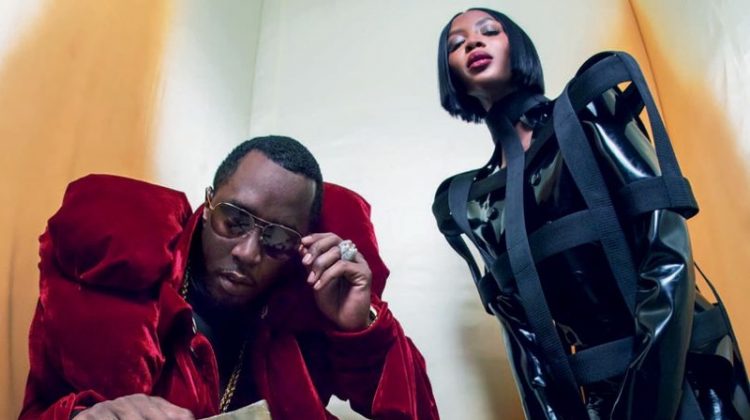 Sean Diddy Combs and Naomi Campbell as The Royal Beheader for the 2018 Pirelli Calendar