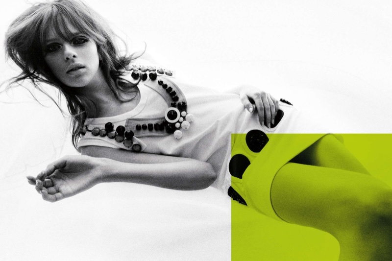 Elise Crombez stars in Prada's spring-summer 2003 campaign