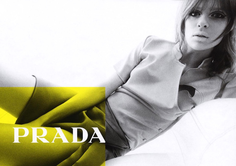 Elise Crombez fronts Prada's spring-summer 2003 campaign