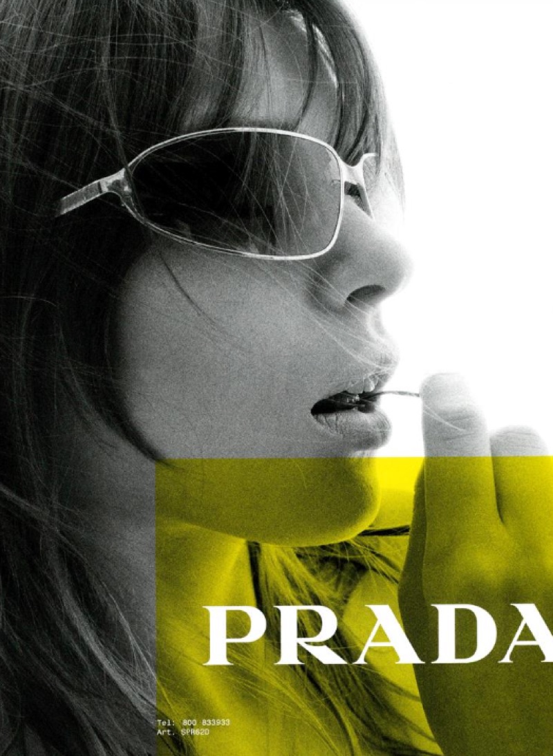 A look at eyewear in Prada's spring-summer 2003 campaign