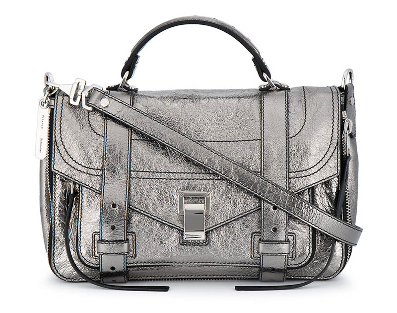 Proenza Schouler Metallic Leather Medium PS1 Satchel $2,121