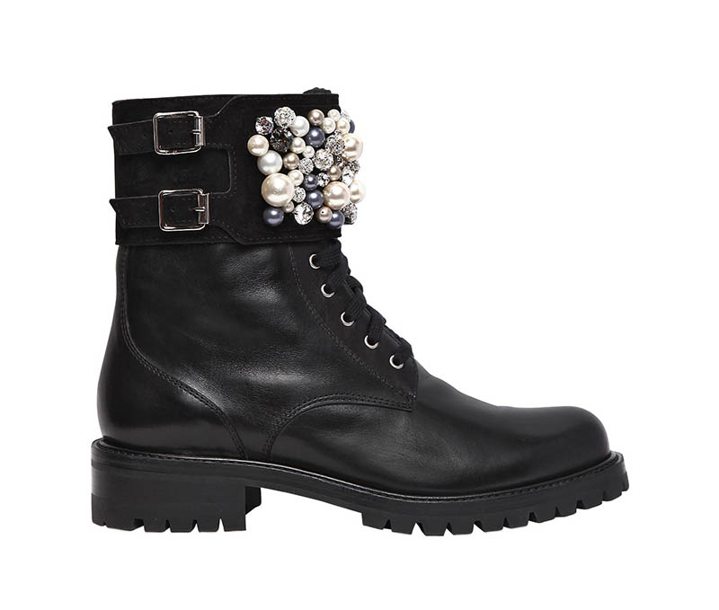 René Caovilla Swarovski Leather Boots $1,932