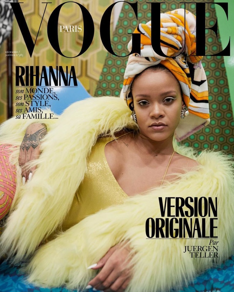 Rihanna on Vogue Paris December / January 2017.18 Cover