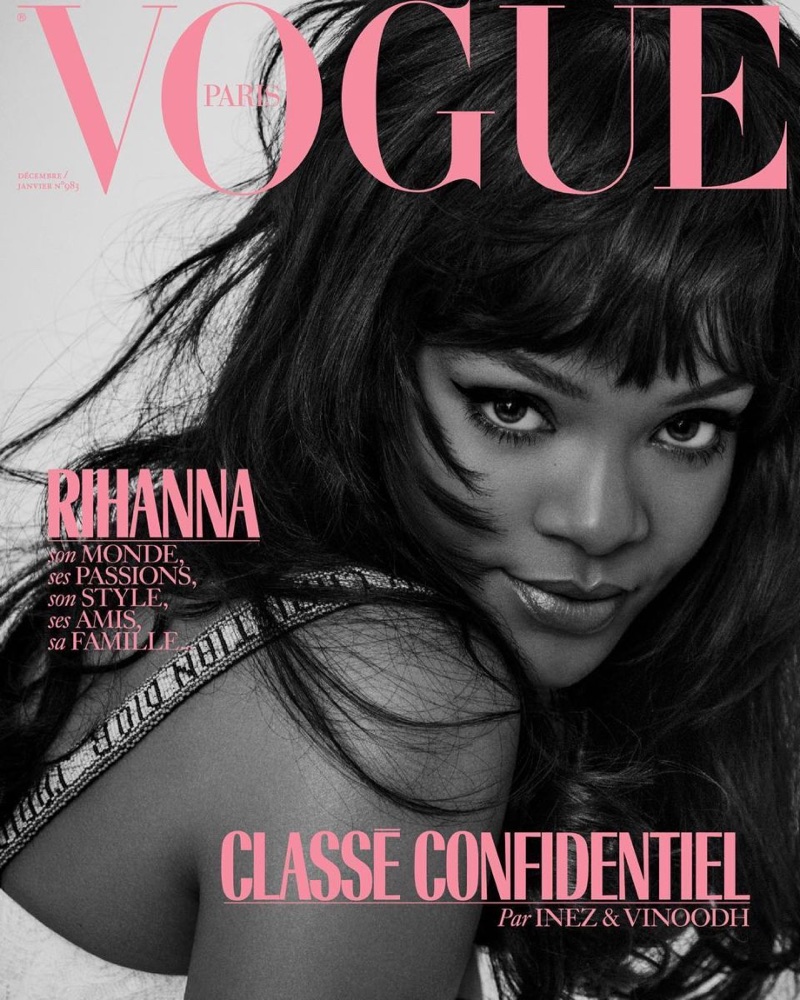 Singer Rihanna on Vogue Paris December / January 2017.18 Cover