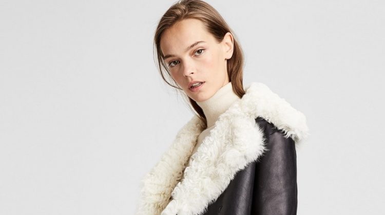 Theory Shearling Peacoat $1,377 (previously $2,295)