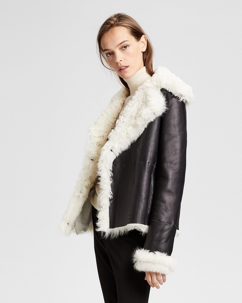 Theory Shearling Peacoat $1,377 (previously $2,295)