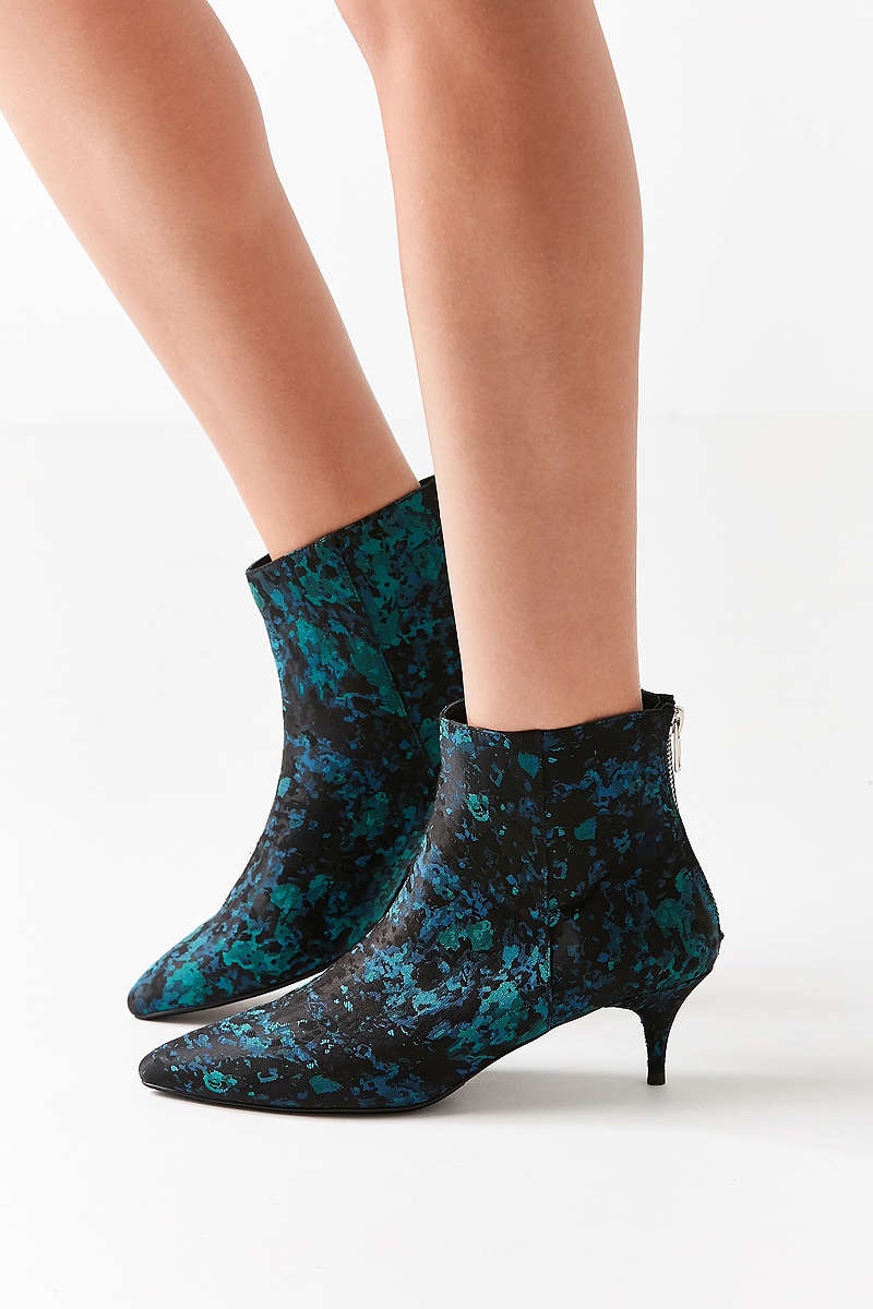 Urban Outfitters Blair Jacquard Kitten Heel Ankle Boot $29.99 (previously $69)