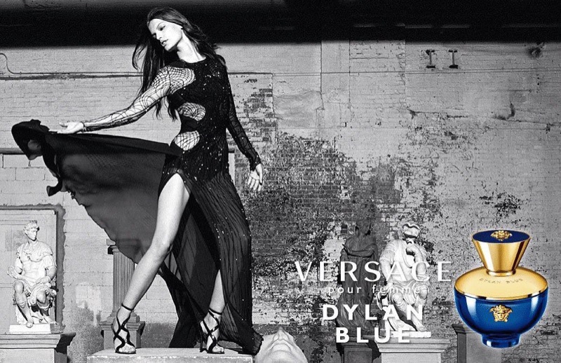 Faretta appears in Versace Dylan Blue pour Femme fragrance advertisement