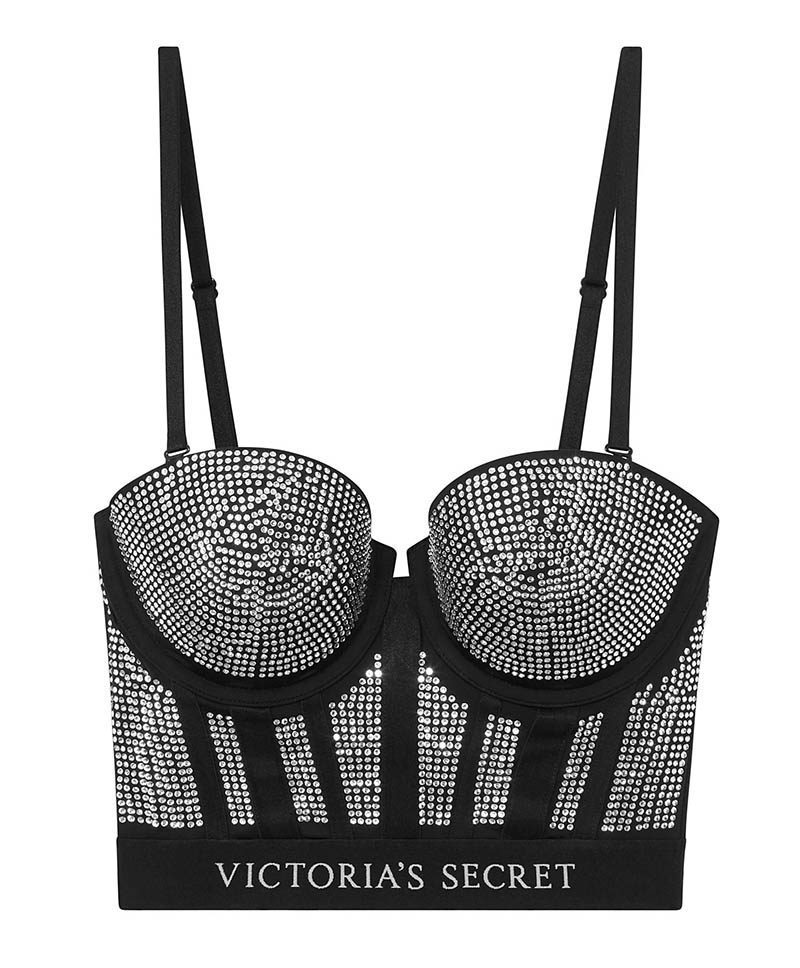 Victoria's Secret x Balmain Swarovski Long Line Bra