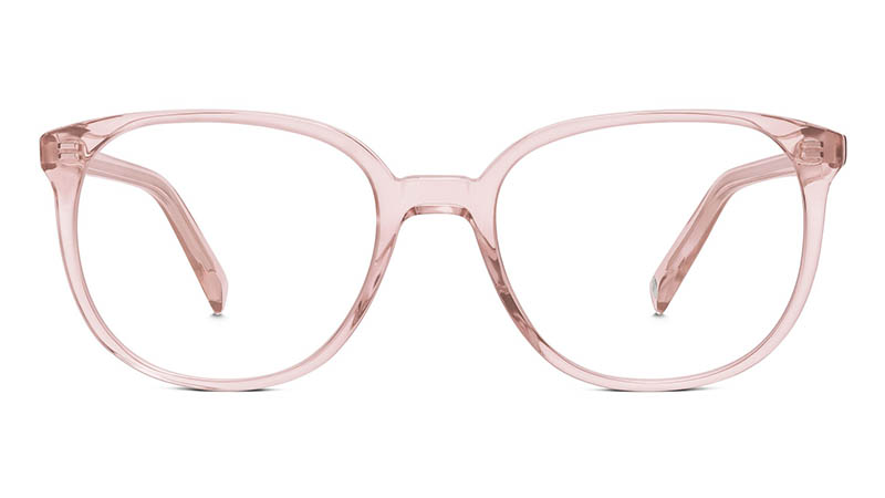 Warby Parker Eugene Small Glasses in Rose Crystal $95