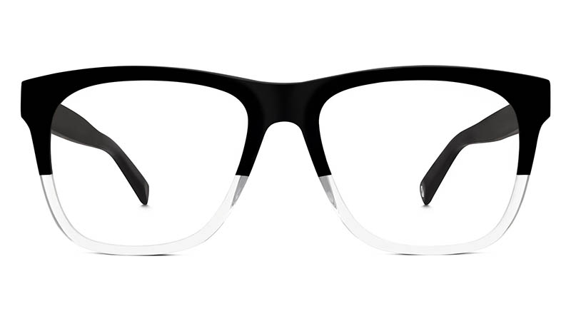 Warby Parker Lowry Glasses in Jet Black Fade $95