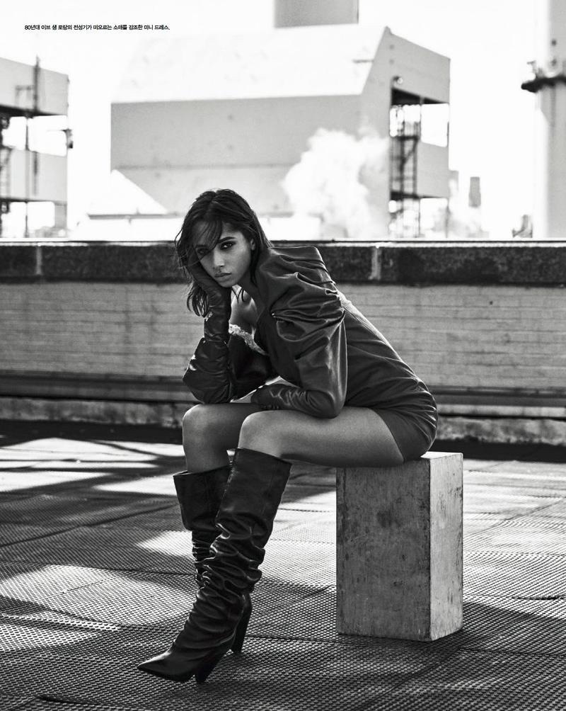 Yasmin Wijnaldum Smolders in Saint Laurent for Vogue Korea 