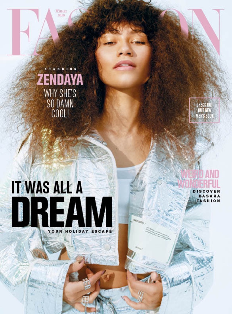 Zendaya on FASHION Magazine Winter 2018 Cover