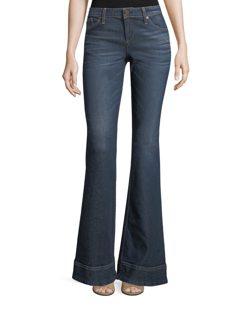 AO.LA Beautiful Low-Rise Bellbottom Jeans $295