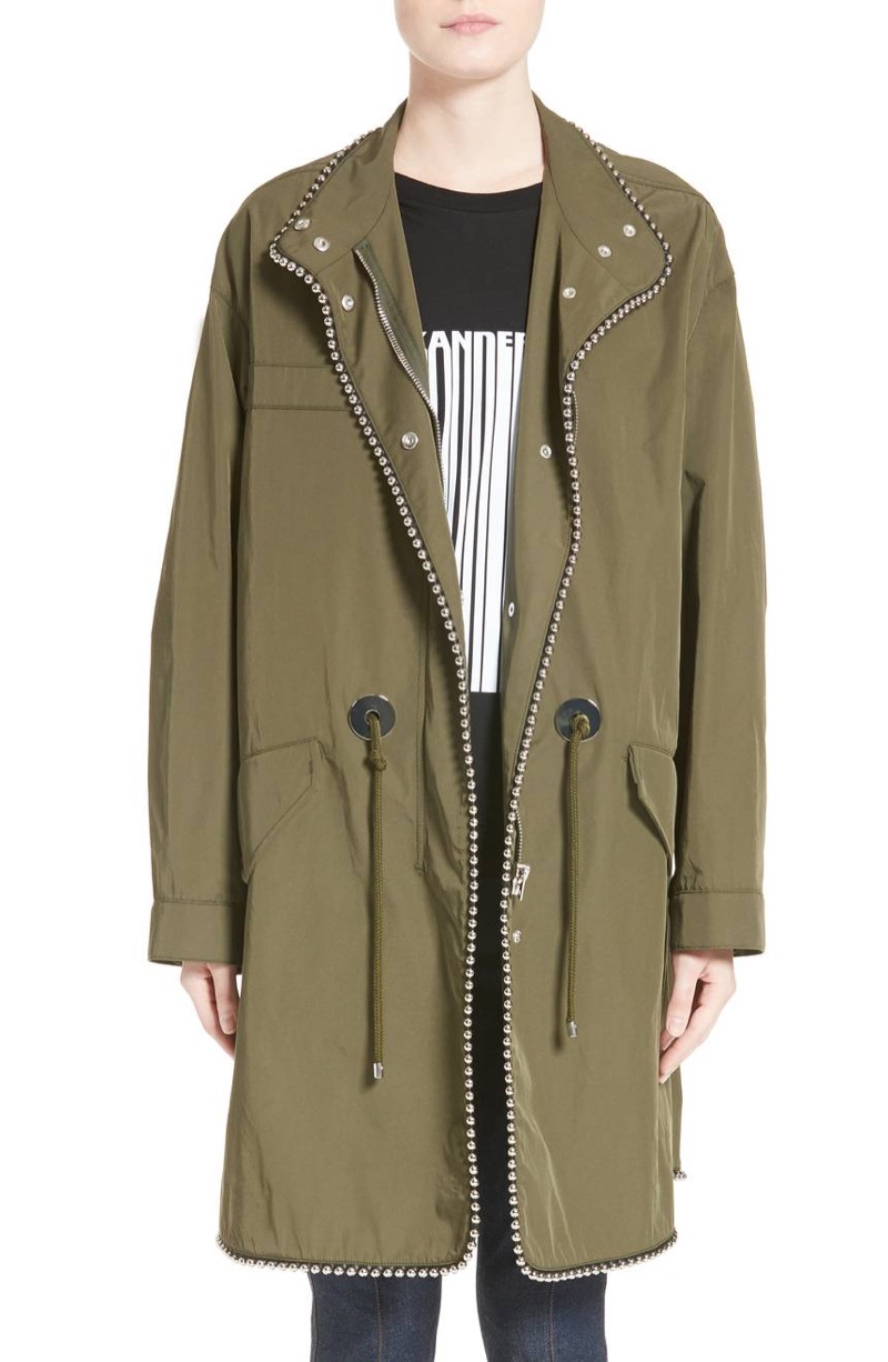 Alexander Wang Chain Trim Twill Parka $597.98 (previously $1,495)