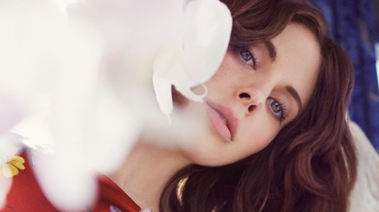 Alison Brie Looks Pretty in Florals for The Edit