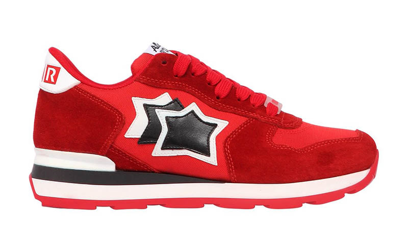 Atlantic Stars x LVR Edition Vega Suede Nylon Sneakers in Red $280