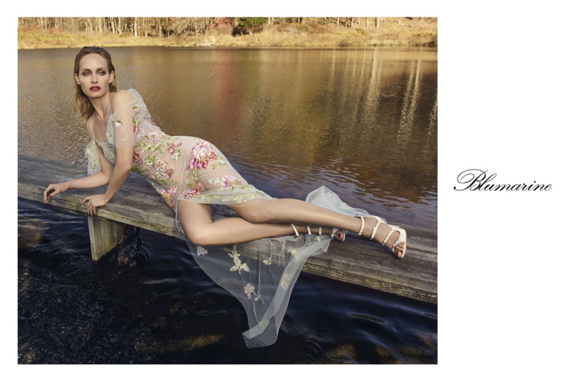 Blumarine spotlights floral embroidery in spring-summer 2018 campaign