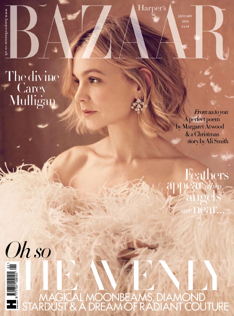 Carey Mulligan on Harper's Bazaar UK January 2018 Cover