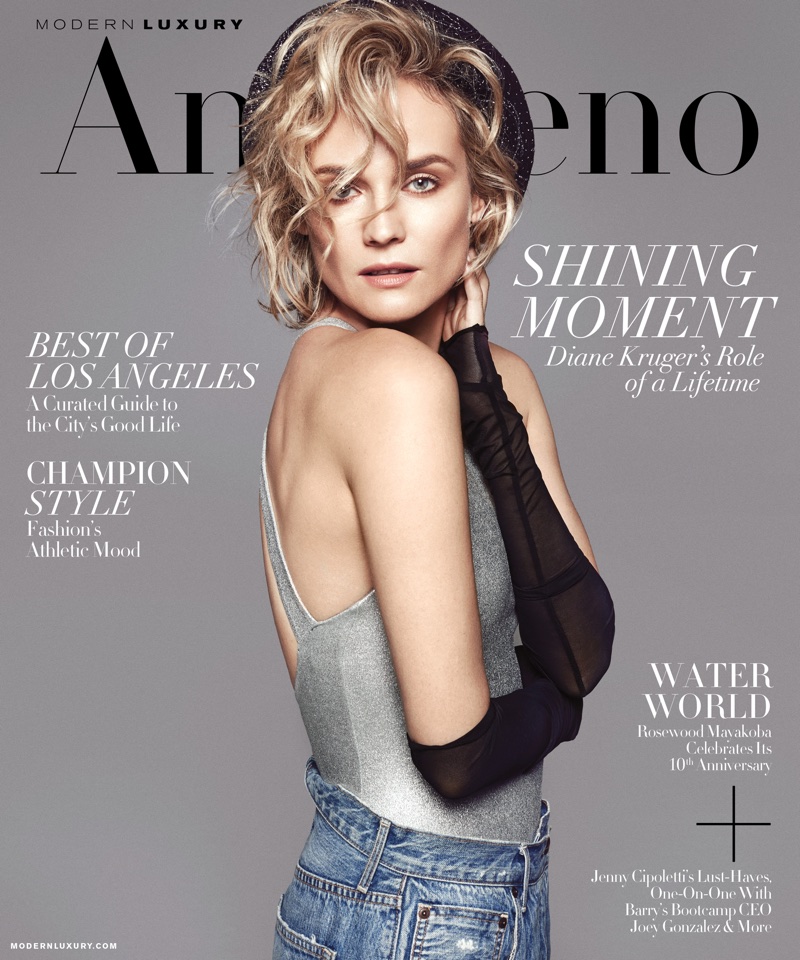 Diane Kruger on Angeleno January 2018 Cover