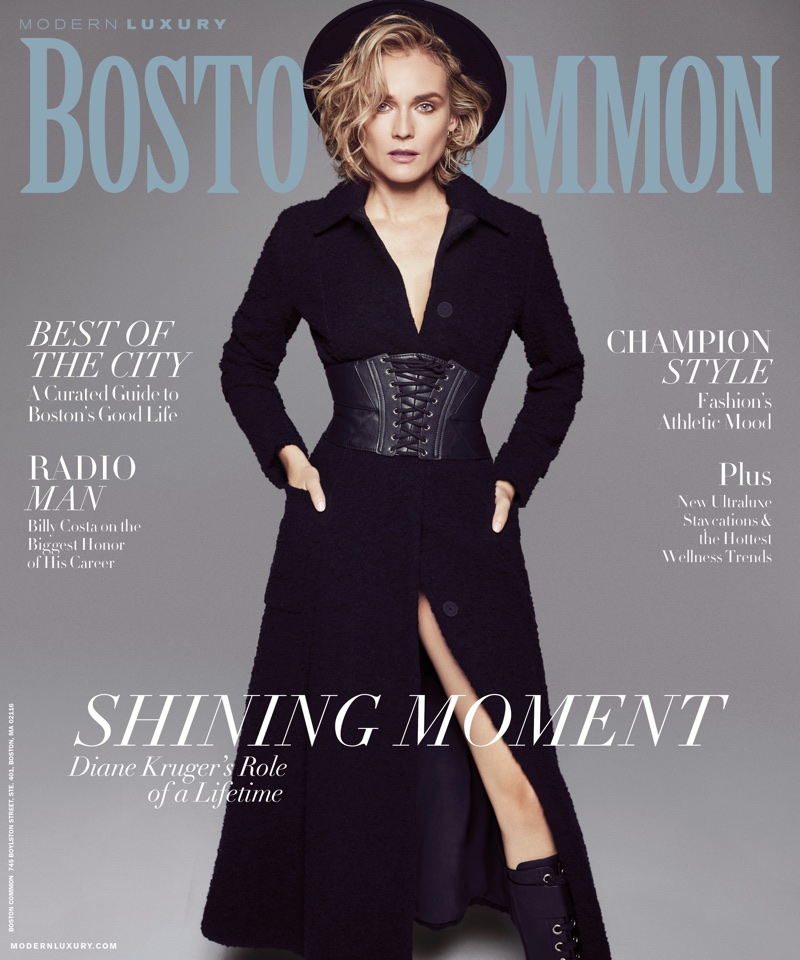 Actress Diane Kruger on Boston Common January 2018 Cover