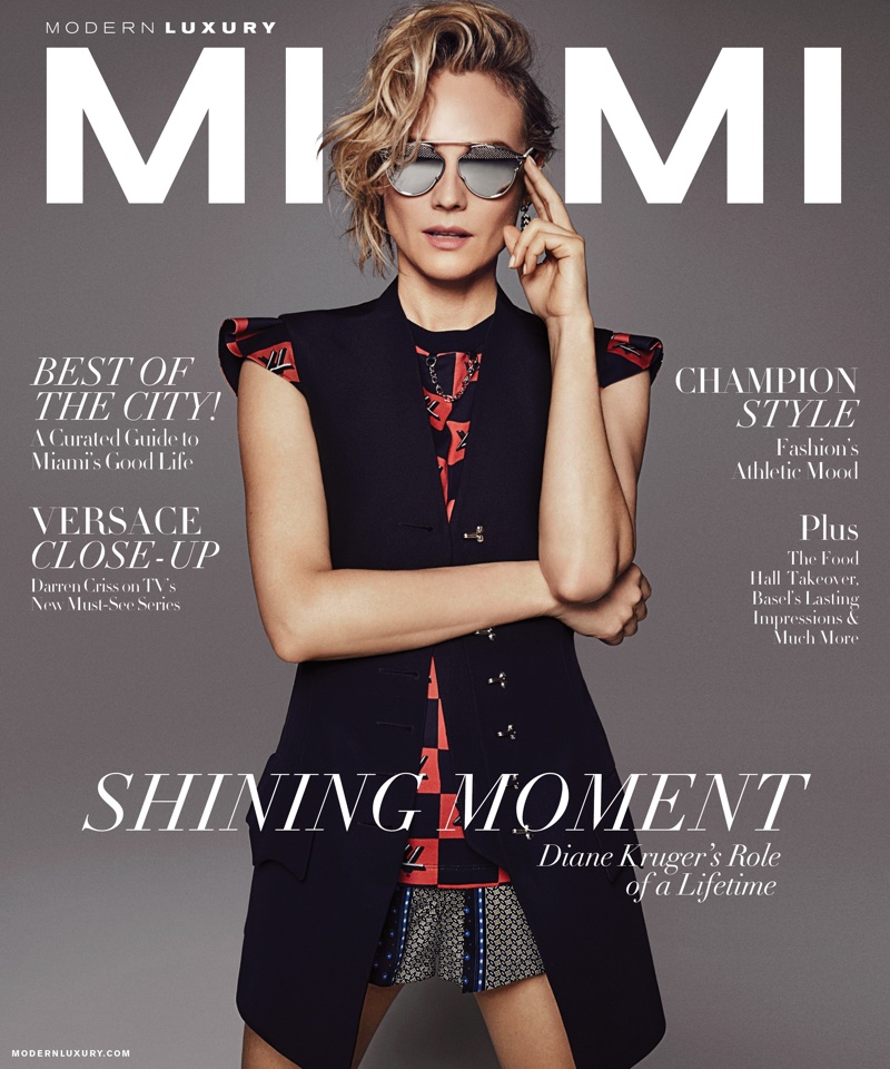 Diane Kruger on Miami Magazine January 2018 Cover