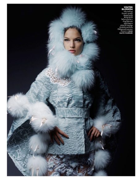 Faretta Captivates in Fendi Haute Fourrure Designs for Vogue Thailand Faretta Captivates in Fendi Haute Fourrure Designs for Vogue Thailand