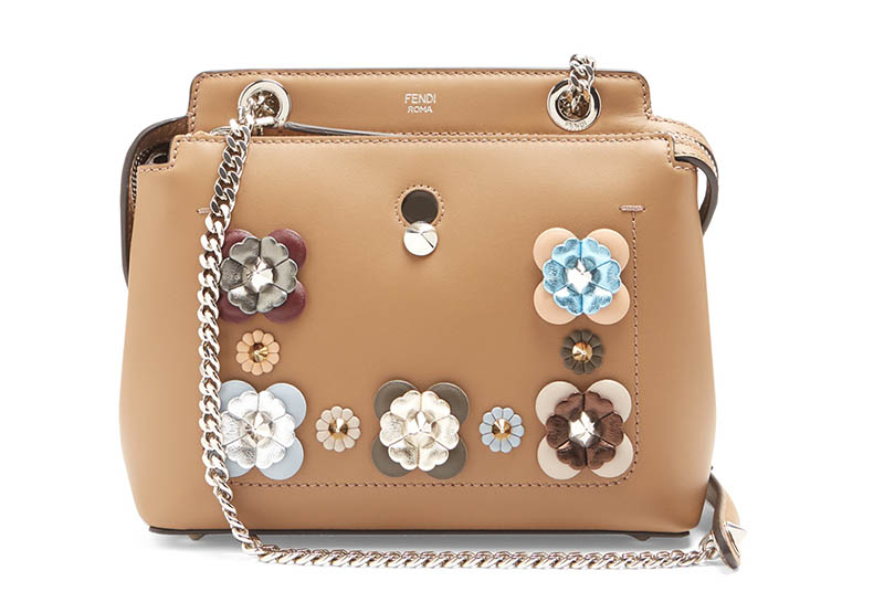 Fendi Dotcom Mini Flowerland-Embellished Leather Bag $2,100 (previously $3,000)