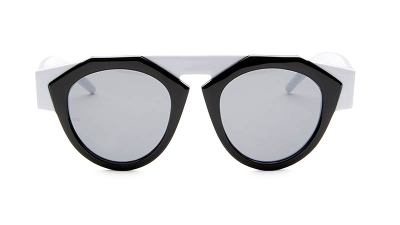 Fiorucci x Smoke x Mirrors Atomic3 Hite Round Sunglasses in Black $350