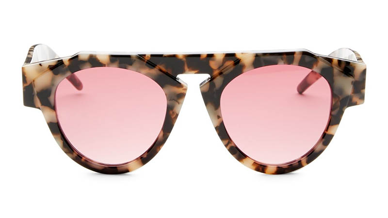 Fiorucci x Smoke x Mirrors Atomic3 Marble Glam Round Sunglasses $350