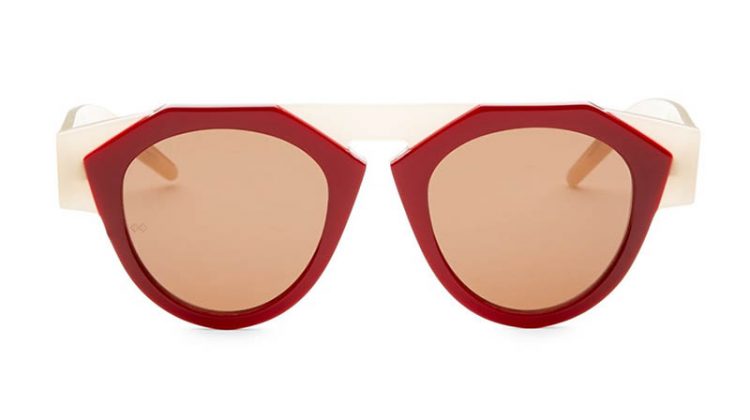 Fiorucci x Smoke x Mirrors Atomic3 Round Sunglasses in Red $350
