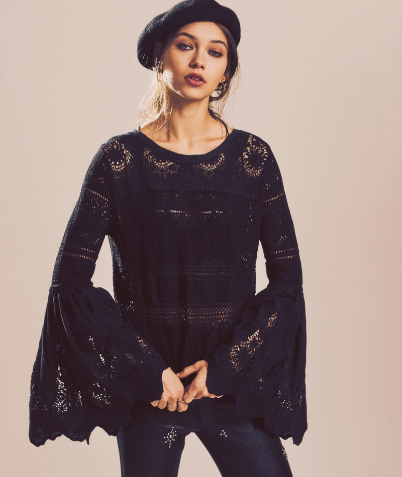 Free People Once Upon a Time Lace Top $148