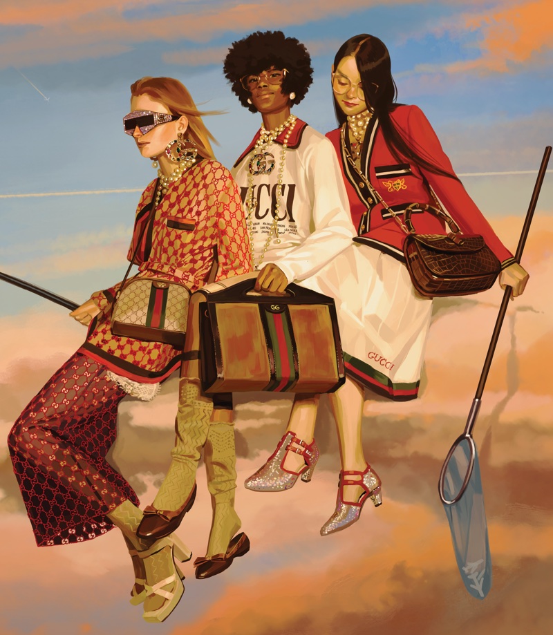 Gucci showcases whimsical scenes for spring 2018 Utopian Fantasy campaign