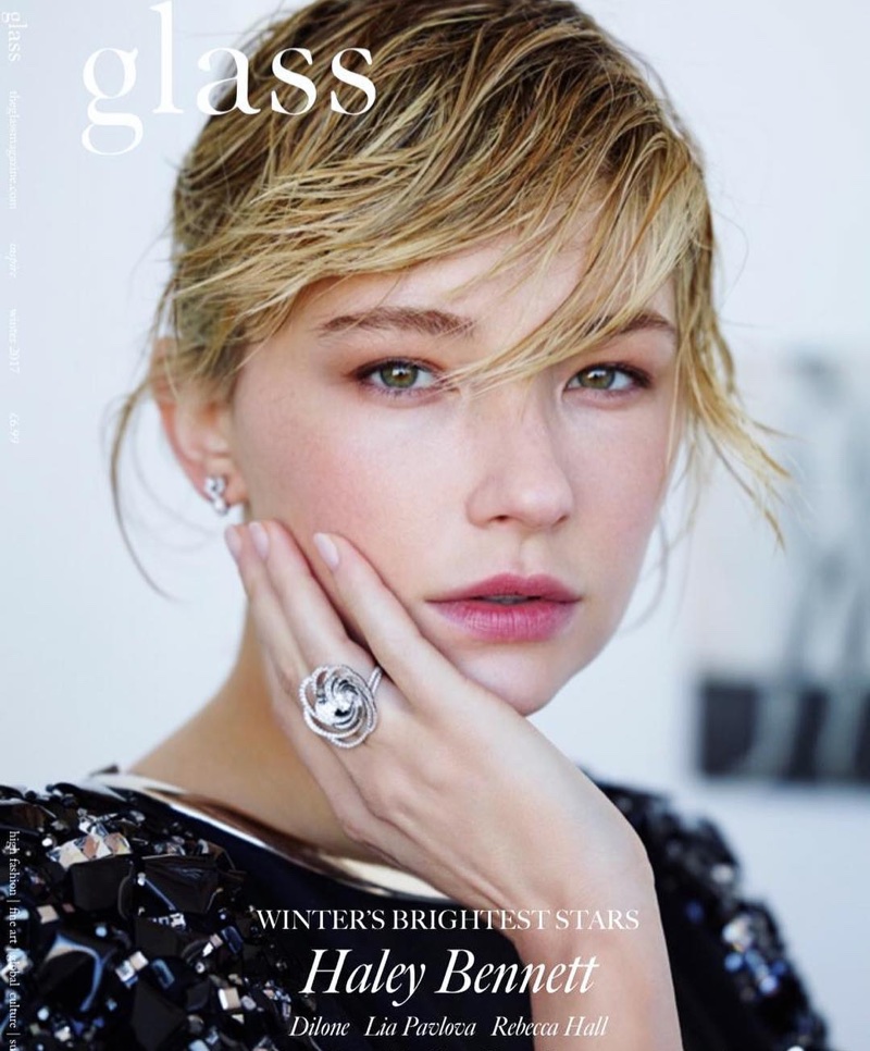 Haley Bennett on Glass Magazine Winter 2017 Cover