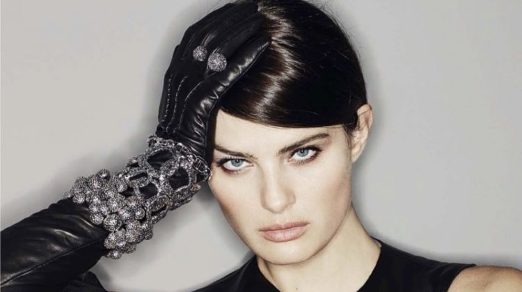 Isabeli Fontana Poses in Sleek Fashions for Glamour Italy