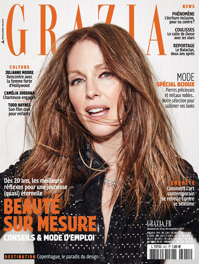 Julianne Moore on Grazia France November 10th, 2017 Cover