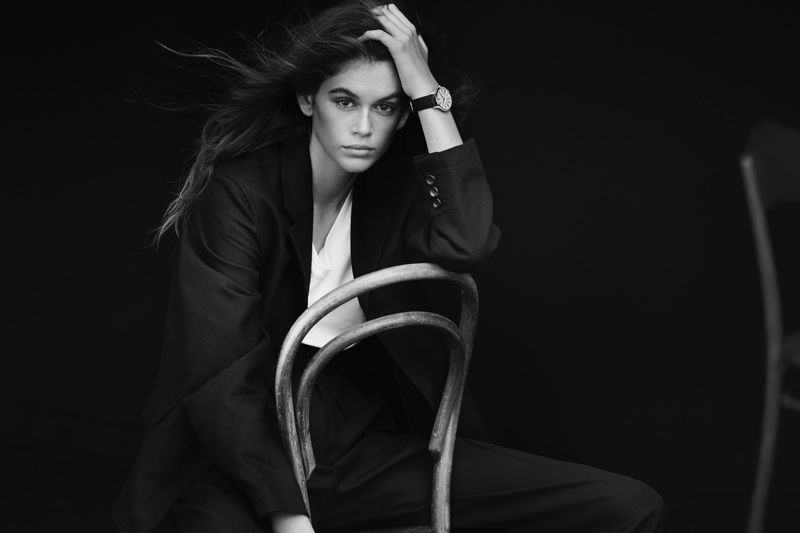 Model Kaia Gerber fronts OMEGA Trésor watch campaign