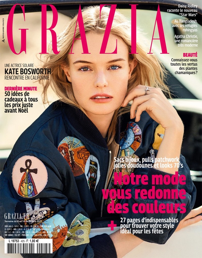 Kate Bosworth on Grazia France December 14, 2017 Cover