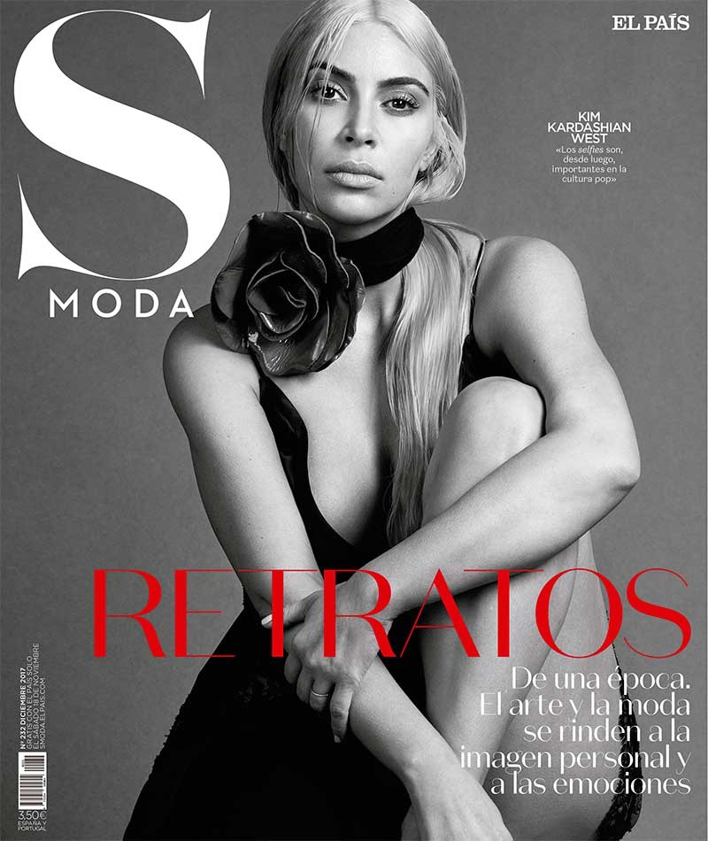 Kim Kardashian on S Moda December 2017 Cover