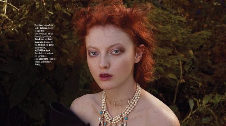 Laura Hanson Sims Models Ladylike Fashions for Marie Claire Mexico