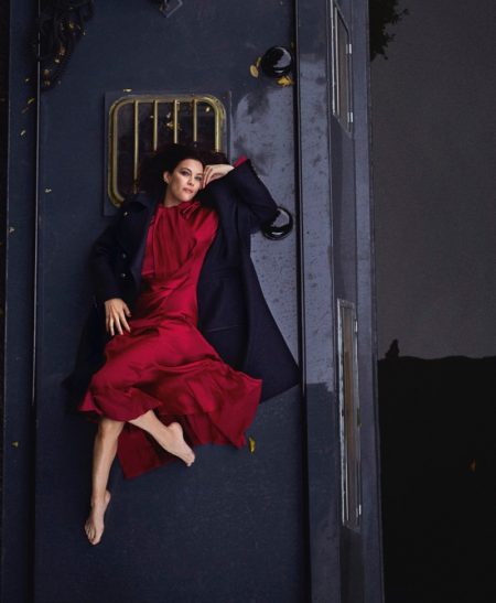 Liv Tyler Wears Simply Elegant Looks for PORTER Magazine Actress Liv Tyler stands out in a red dress