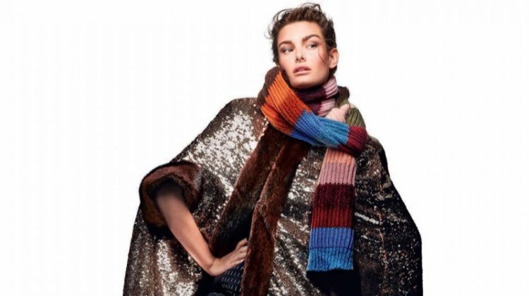 Ophelie Guillermand Models Oversized Styles for ELLE Italy