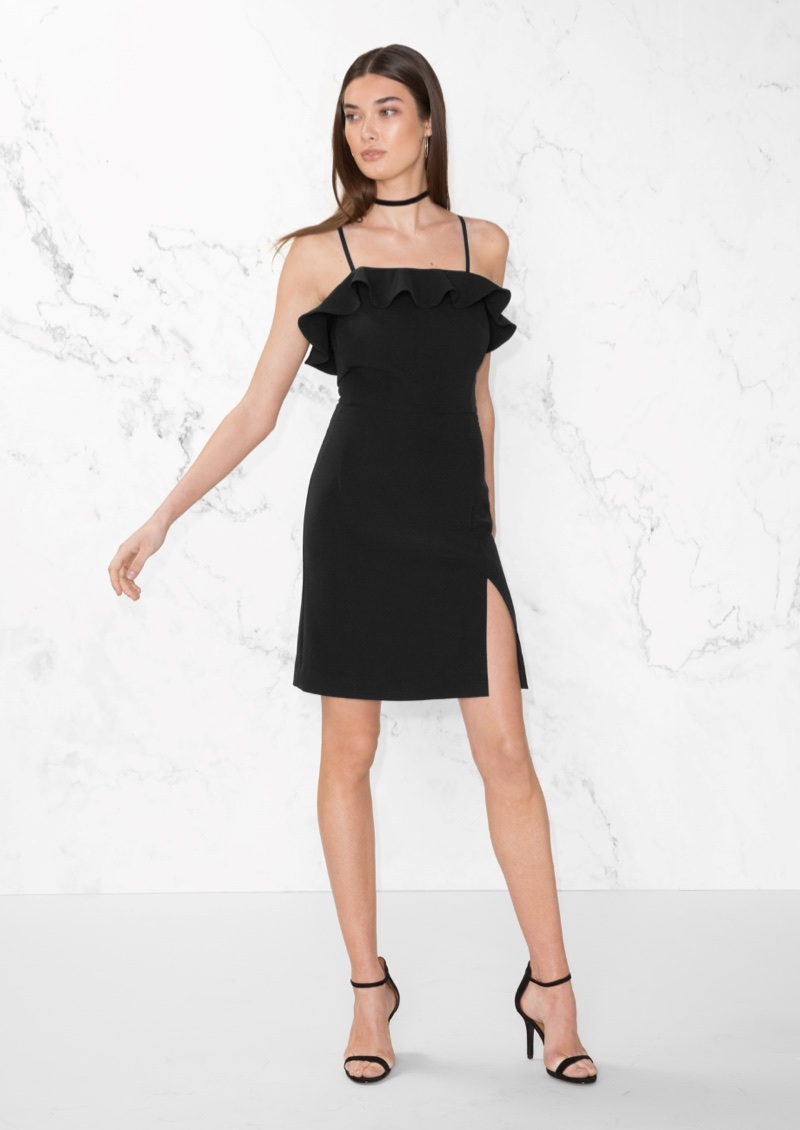 & Other Stories Frill Mini Dress $48 (previously $95)