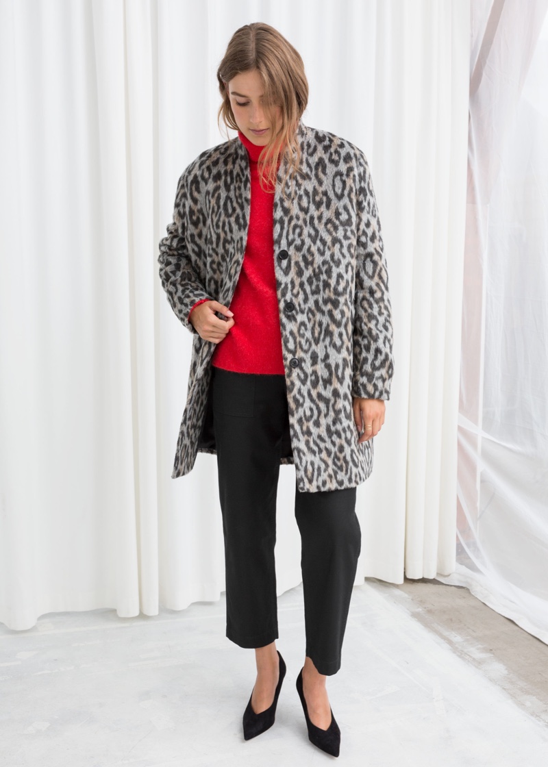 & Other Stories Leopard Boxy Coat $153 (previously $219)