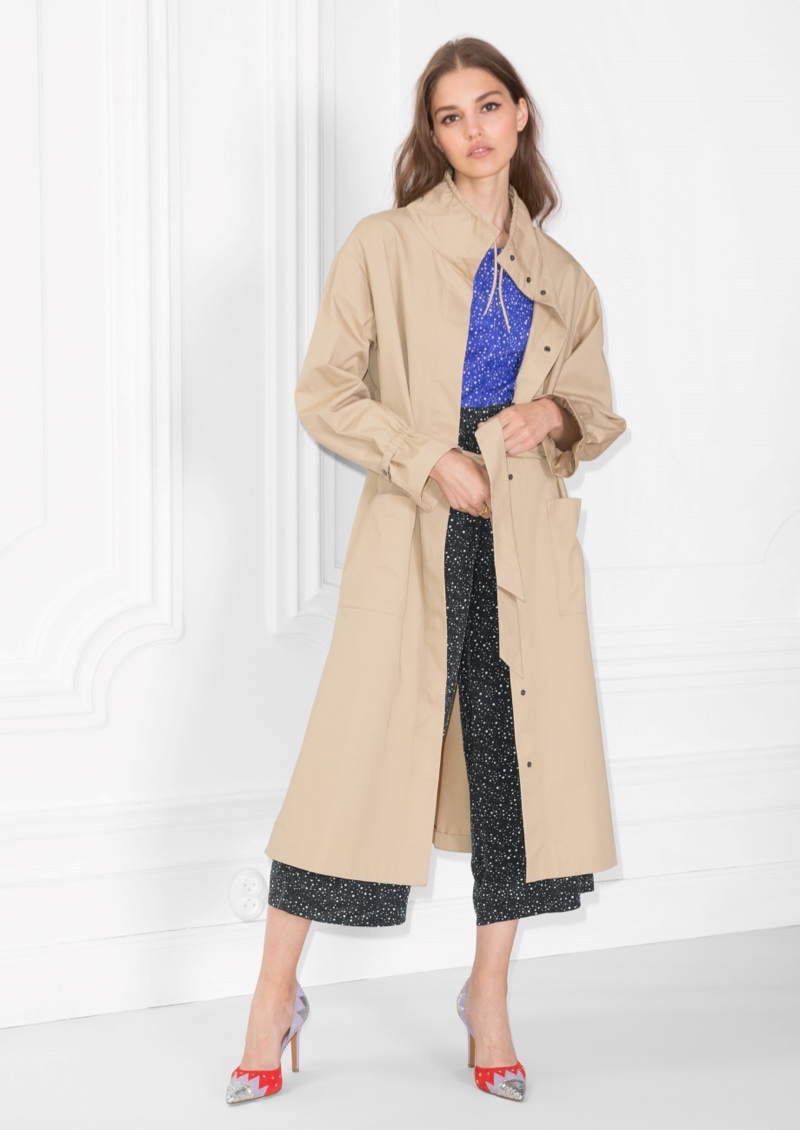 & Other Stories Stand-Up Collar Trench Coat $137 (previously $195)