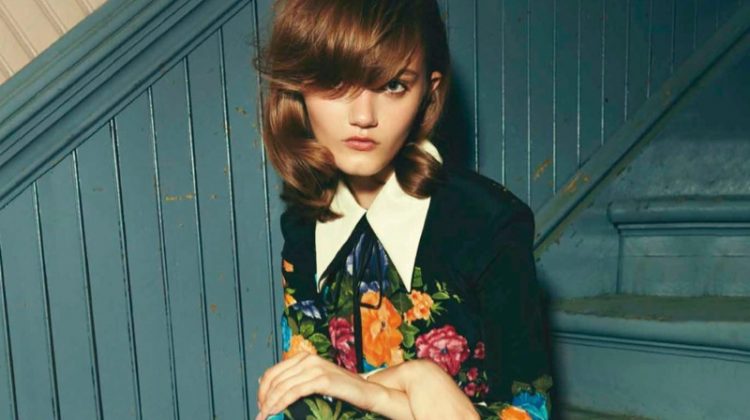 Peyton Knight Models Gucci’s Statement Styles for Harper’s Bazaar Chile