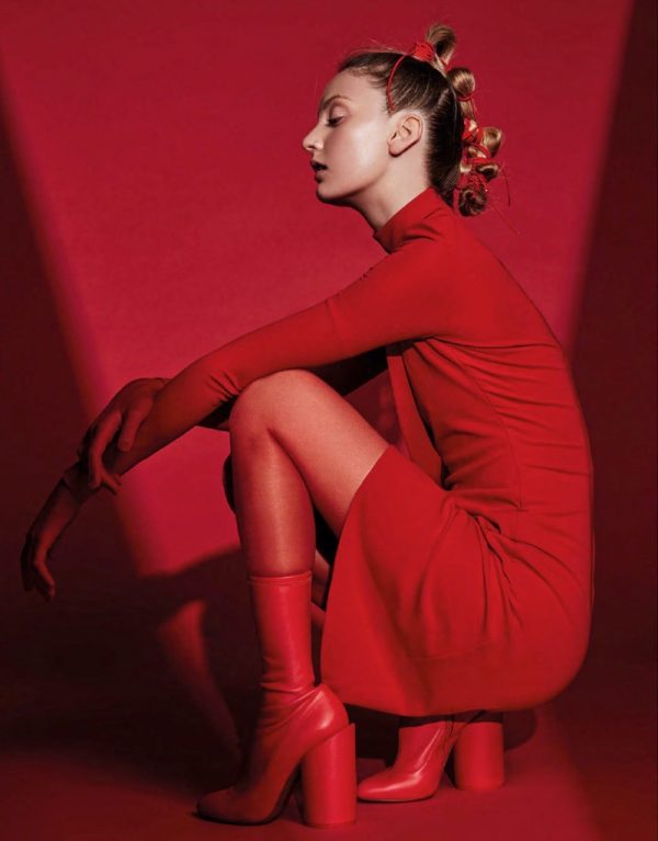 Codie Young | Red Fashion Editorial | Vogue Taiwan