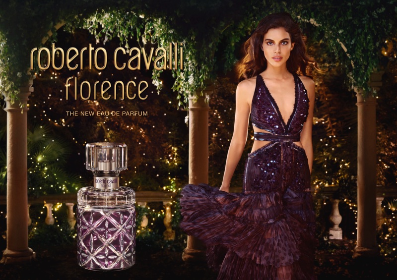 Shlomit Malka fronts Roberto Cavalli Florence perfume campaign