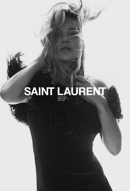 Kate Moss Stuns in Black & White for Saint Laurent's Spring 2018 Campaign Kate Moss Stuns in Black & White for Saint Laurent's Spring 2018 Campaign