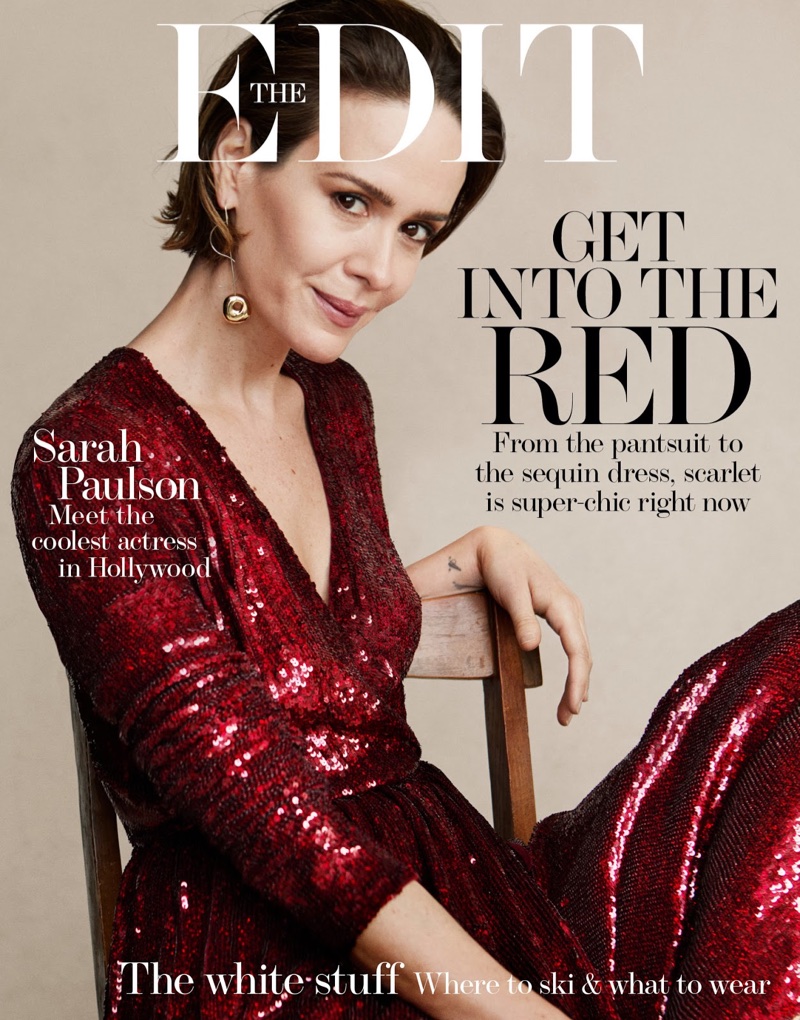 Sarah Paulson on The Edit December 7th, 2017 Cover